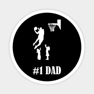 #1 Basketball Dad Magnet